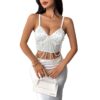 Strap Pearl Tassel Chain Corset - Image 2