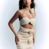2023 Women's Slim Summer French Hollow Three-dimensional Halter Neck Tube Top Dress - Image 7