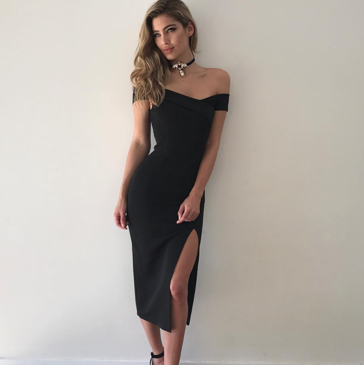 Ladies sexy tube top slit dress - Image 6