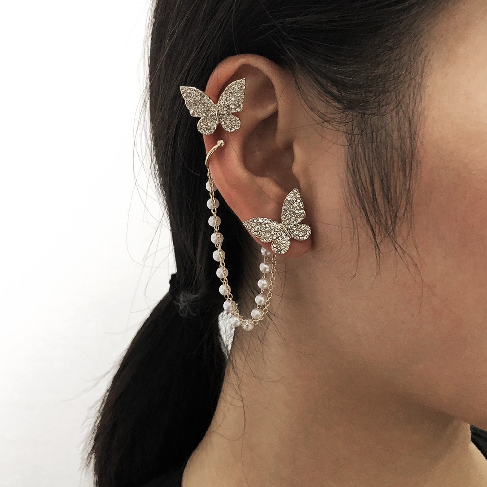 Sweet Pearl Butterfly Earrings - Image 4