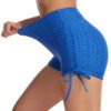 Drawstring Shorts Textured Butt Lift Gym Workout Slim Jogging Fitness Yoga Leggings Shorts - Image 6