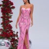 Wrapped Chest Off-neck Sheath Sequined Banquet Fishtail Evening Dress - Image 4