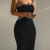 Hot Drilling Midriff Outfit Tight Dress - Image 2