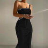 Hot Drilling Midriff Outfit Tight Dress - Image 4