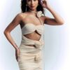 2023 Women's Slim Summer French Hollow Three-dimensional Halter Neck Tube Top Dress - Image 3