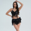 Women's Fashionable Sequins Tassel Dress Suit - Image 2