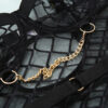 Mesh See-through Underwear Metal Chain Set - Image 5