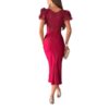 Casual Short Sleeve Split Dress Women - Image 5