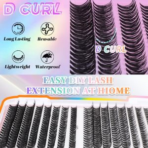 32 Rows Of Eyelashes Book Cluster 640 Segmented Lashes Set