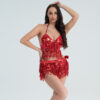 Women's Fashionable Sequins Tassel Dress Suit - Image 4