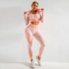 3PCS Yoga Set Seamless Sport Set Women Gym Clothing Leggings Women Crop Top Sports Bra Women Fitness Gym Set Womens Outfits Tracksuit - Image 7