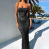 Sexy See-through Silk Slim Fit Dress - Image 4