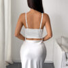 Strap Pearl Tassel Chain Corset - Image 3