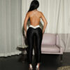 Summer Women's Backless Contrast Color High Waist Tight Slimming One-piece Trousers - Image 5