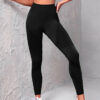 High Waist Seamless Yoga Pants Women's Solid Color Dot Striped Print Butt Lifting Leggings Fitness Running Sport Gym Legging Outfits - Image 3
