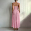 Sexy Slit See-through Suspender Skirt Long Skirt T Back Sexy Nightdress Two-piece Set - Image 5