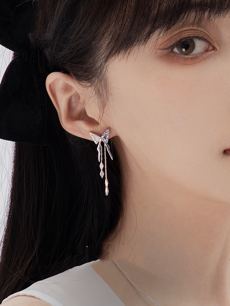 Trendy Butterfly Earrings Simple Niche Design - Image 7