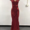 Women's Fashion Off-shoulder Mesh Slim Fit Dress - Image 2